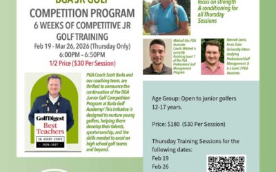 Feb / March 2026 – BGA Jr Golf Competition Program