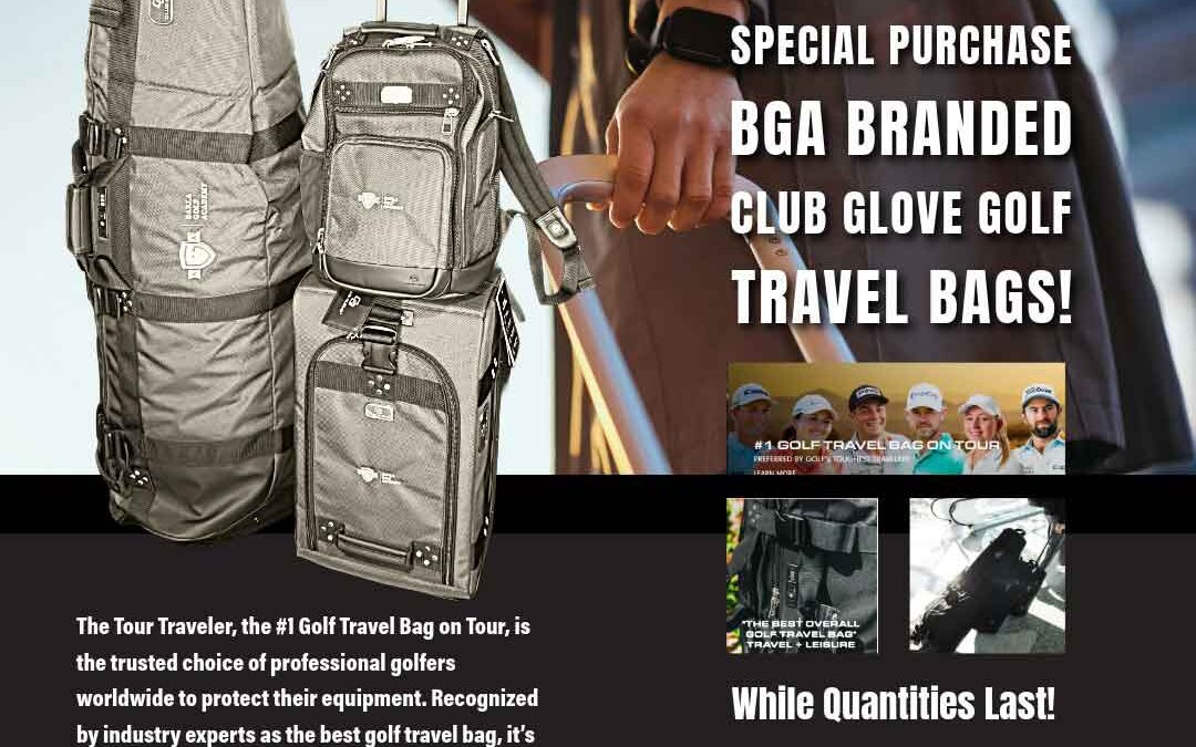 BGA Branded Club Glove Golf Travel Bags