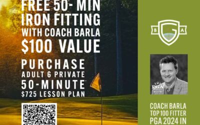 FREE Iron Fitting with Purchase of 6 – 50 Minute Private Lesson Plan