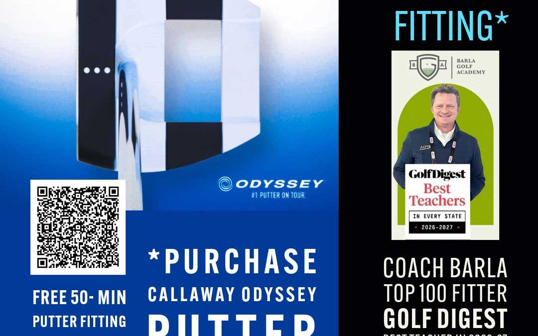 Get a FREE 50-min putter fitting with purchase of Qualifying Callaway Odyssey Putter