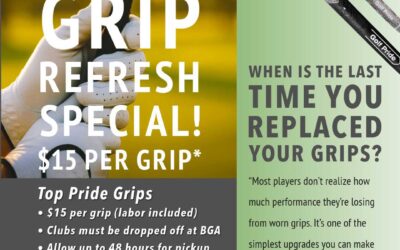 Grip Refresh Special – $15 Per Grip thru 3/26