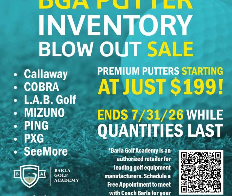 BGA PUTTER Inventory Blow-Out SALE