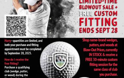 September BlowOut: Name-Brand Wedges, Putters & Woods + Free Fitting by 9/28/25