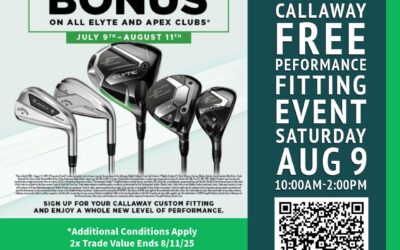 Callaway FREE VIP Fit Event Sat 8/9