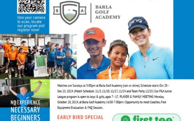 Join Our PGA Jr League Oct/Nov/Dec Series Oct 28-Dec 15, 2024