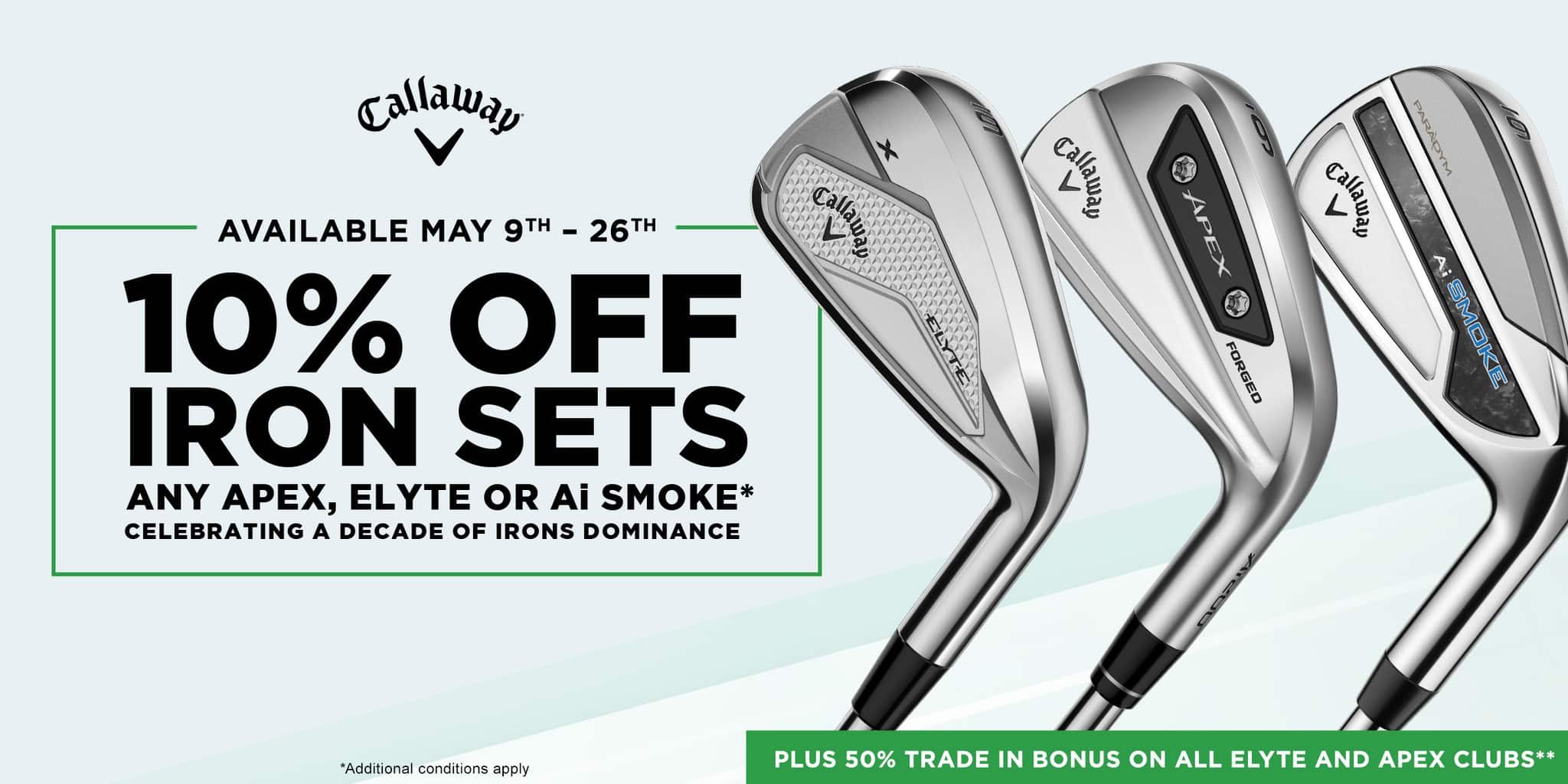 Callawya 10% Off Iron Sets May 9 - 26 2025